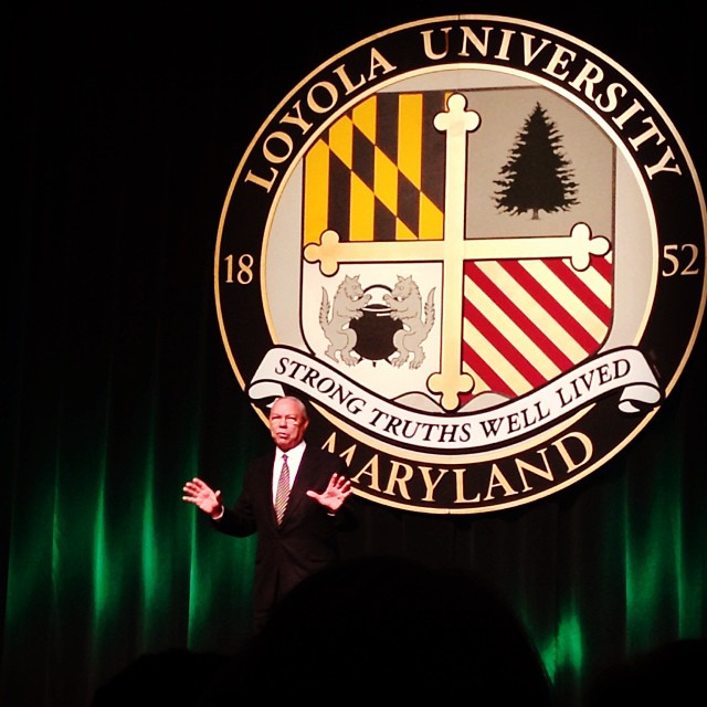 #ColinPowell speaks at Loyola's second Hanway Lecture