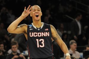 Shabazz Napier has carried the Connecticut Huskies, a 7-seed, all the way to the Final Four and will now hope to lift his squad to the national title. 