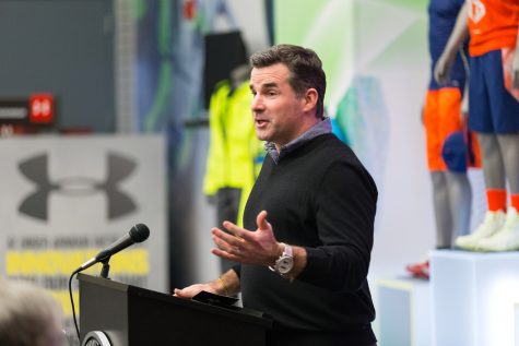 Alumni Event at The Under Armour Headquarters in Baltimore Maryland with UD President Patrick Harker and Under Armour CEO Kevin Plank