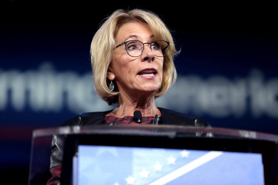 Education Secretary Betsy DeVos plans to edit sexual assault policy