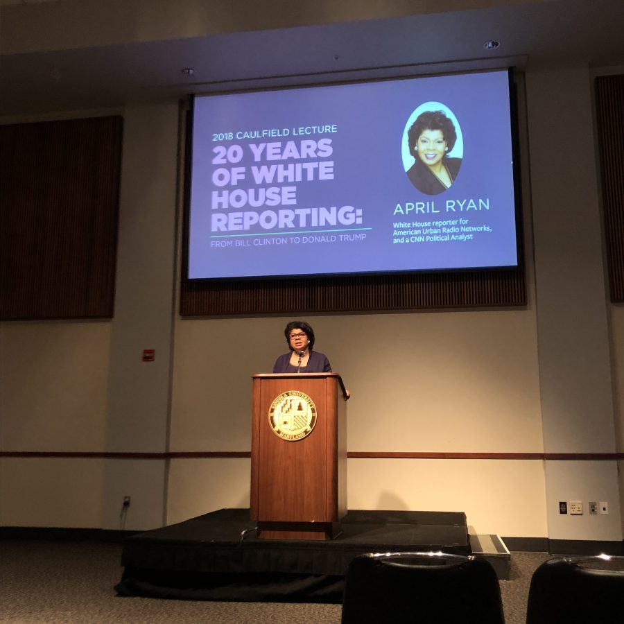 White House Correspondent April Ryan talks politics, importance of news at 29th Caulfield Lecture