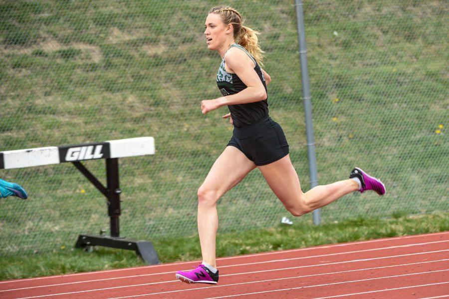 Track team posts top times in Patriot Games