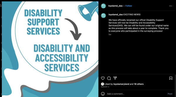 Disability Support Services Changes to Disability and Accessibility Services