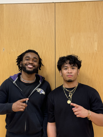 Boxing Club co-Presidents Ahmad Miller (left) and Jay Vidal '26 (right)