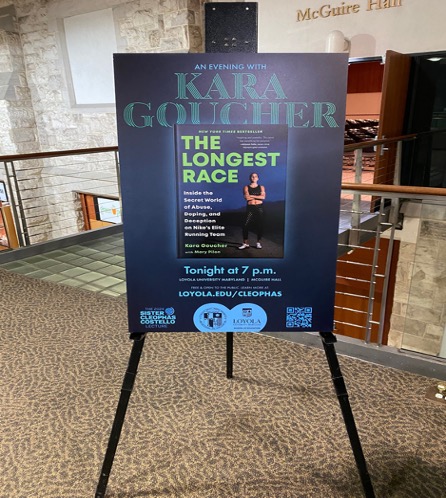 Loyola Welcomes Kara Goucher for the 2024 Sister Cleophas Costello Lecture