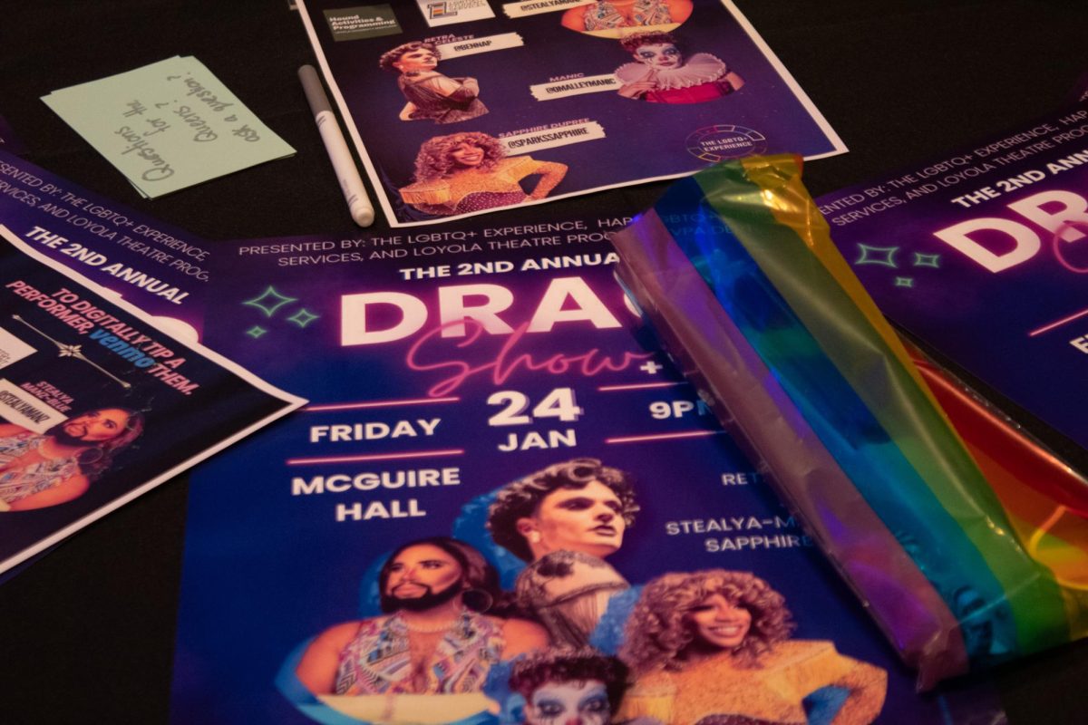 Loyola's 2nd Annual Drag Show Poster