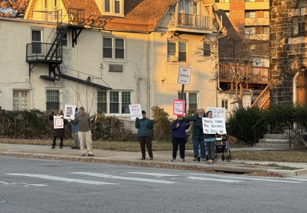 “Even Rome Fell”: Older Residents Continue Sign Waves Protest of Trump Administration