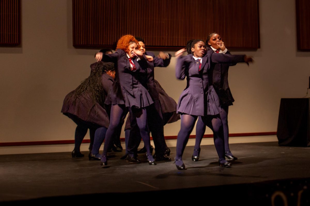 Junior step team performance
