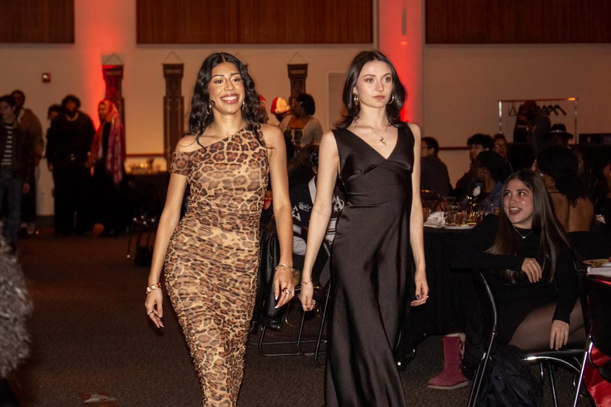 Students on the runway