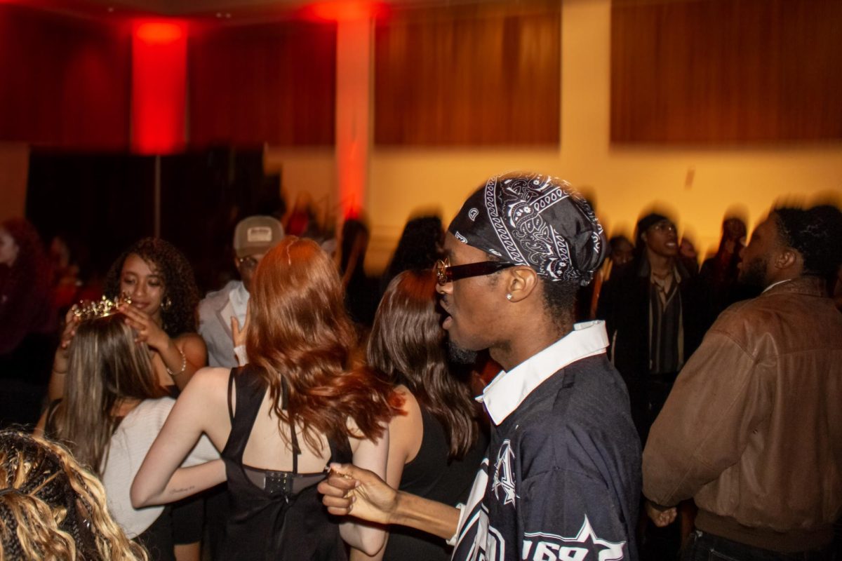 Students enjoying the music