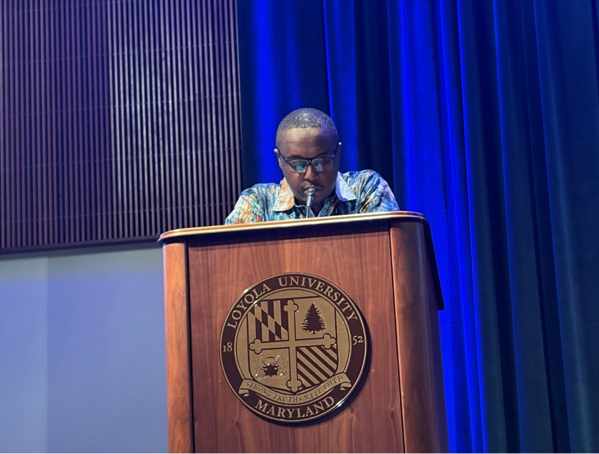 Bunting Speaker Claver Irakoze Spreads Message of Peace and Justice to Loyola