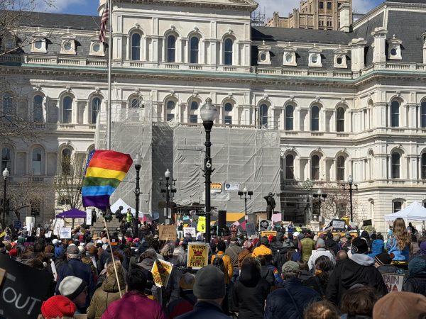 Thousands Rally at Baltimore's War Memorial Plaza for 'No Kings' Day